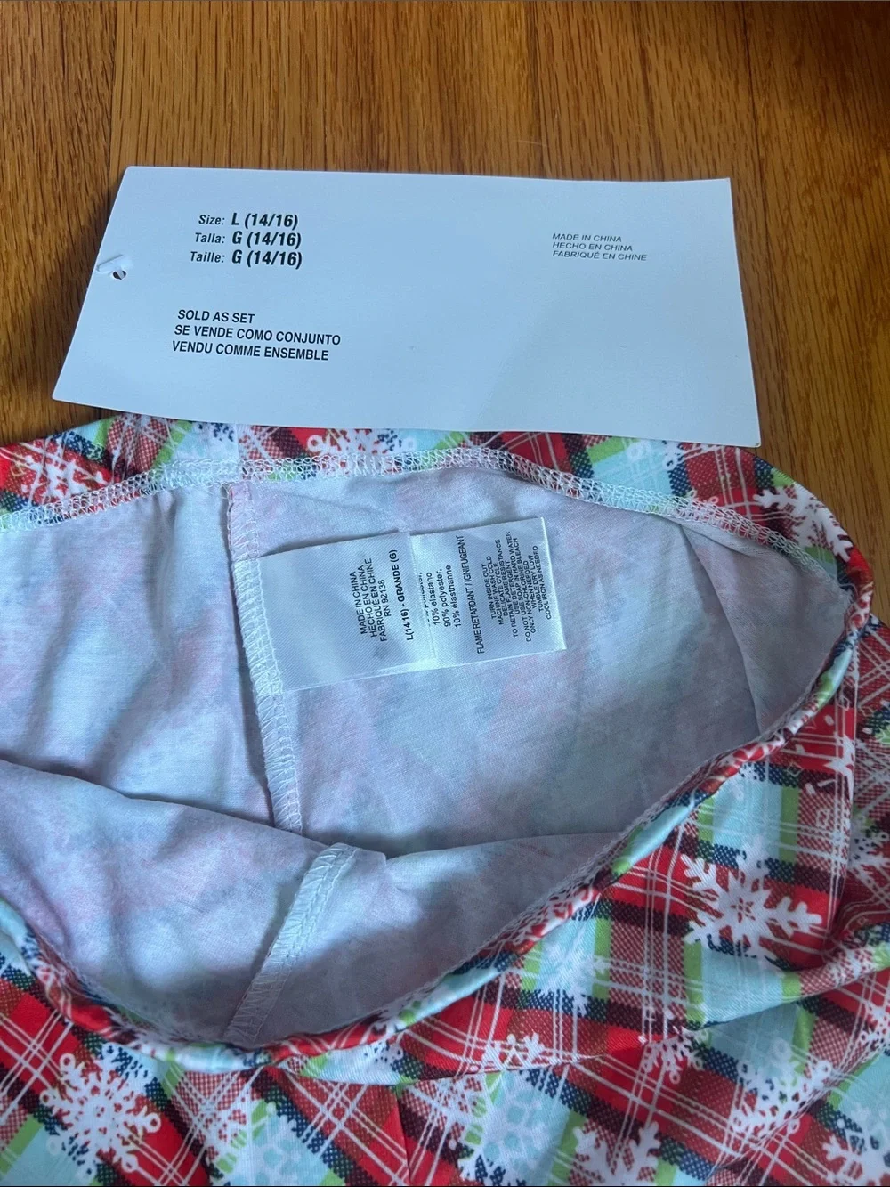 NEW American Girl L (14/16) Holiday Dreams retired Snowflake Pajama Set
